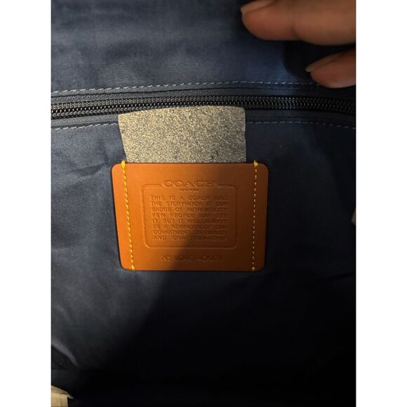 NWT Coach Carter Backpack In Monogrammed Denim - Picture 13 of 13